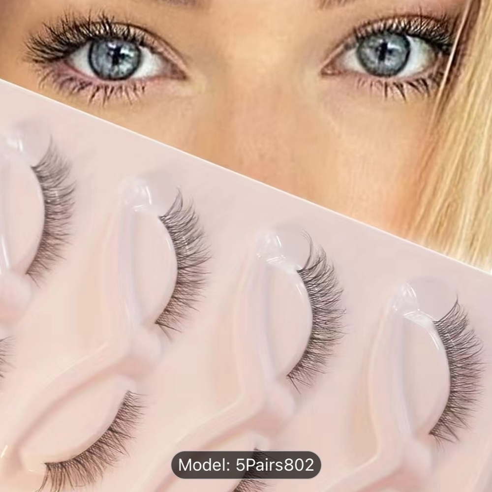 Women 5 Pairs 3D Eyeslashes